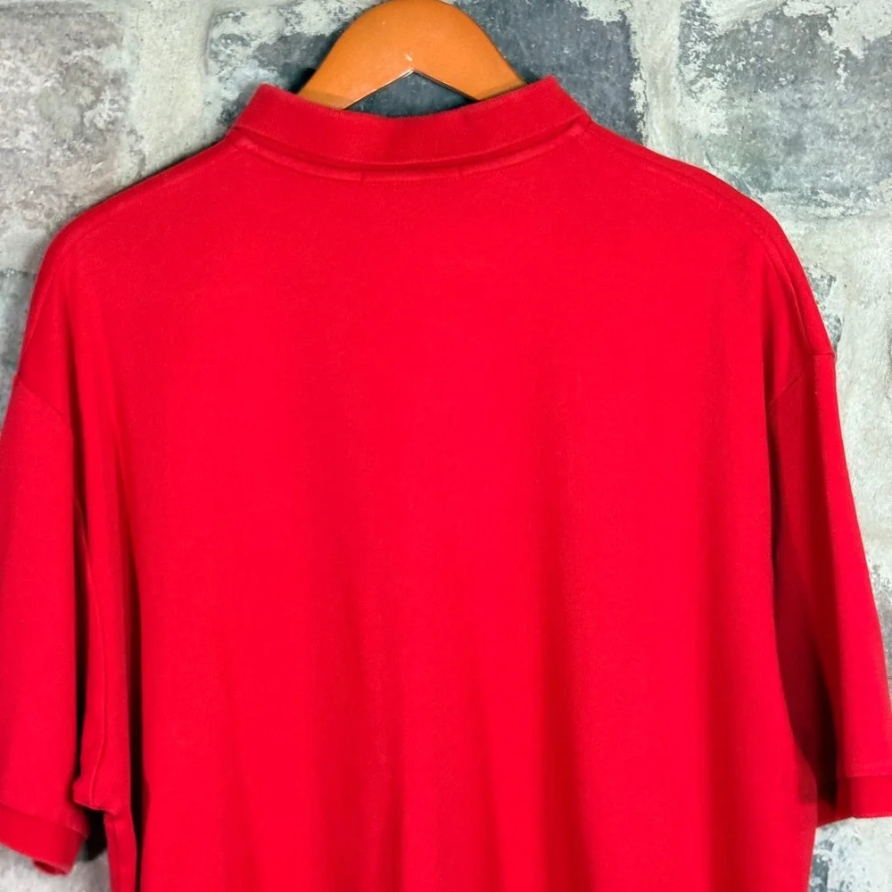 VTG Polo Ralph Lauren Men's XXL Red Short Sleeve Classic Fit‎ Cotton Polo Shirt